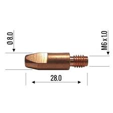 Contact tip binzel Tw-25AK 140.005